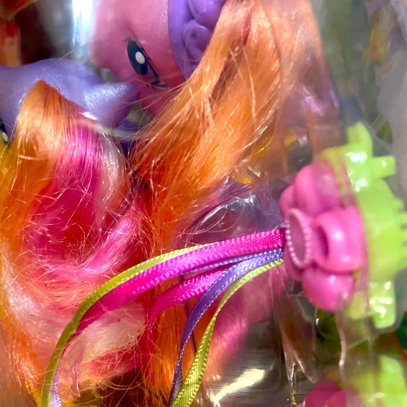 MY LITTLE PONY G3 VTG 2003 RAINBOW FLASH & BABY ROMPERONI SUPER-LONG HAIR PONIES - Picture 6 of 12